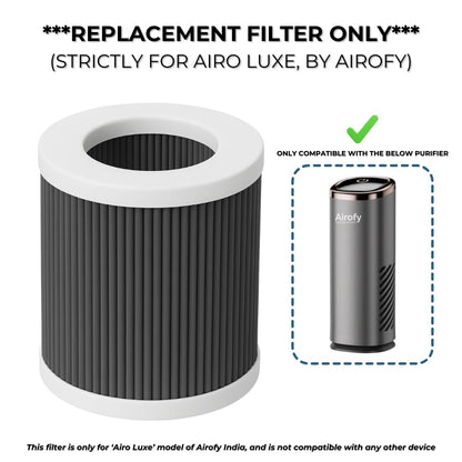 Airofy™ Airo Luxe - Replacement Filter [GREY] | True H13 HEPA Filter